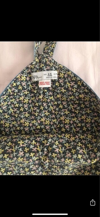 4 Yaş Beden Zara jean elbise