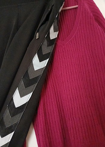 Hummel Kızlar için Fermuarlı Kırmızı Uzun Kollu Sweatshirt