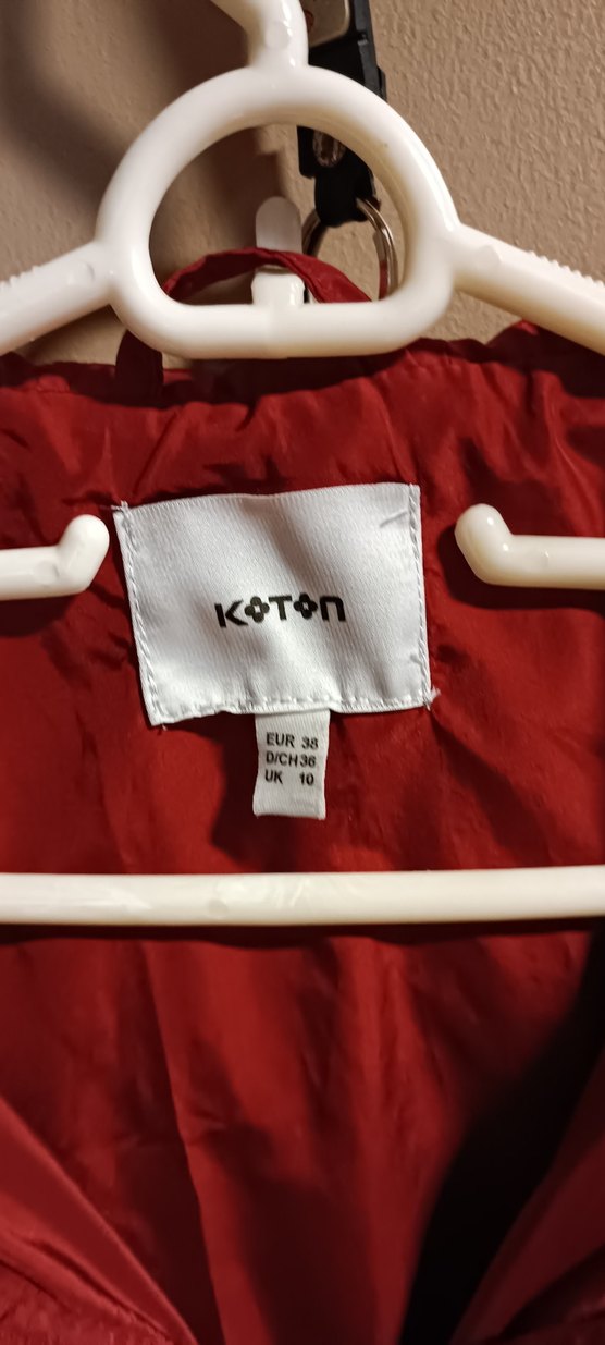 Koton Kırmızı Midi Fermuarlı Kadın Ceket - Görsel 2