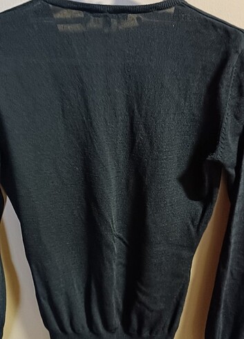 Siyah merserize bluz - Görsel 5