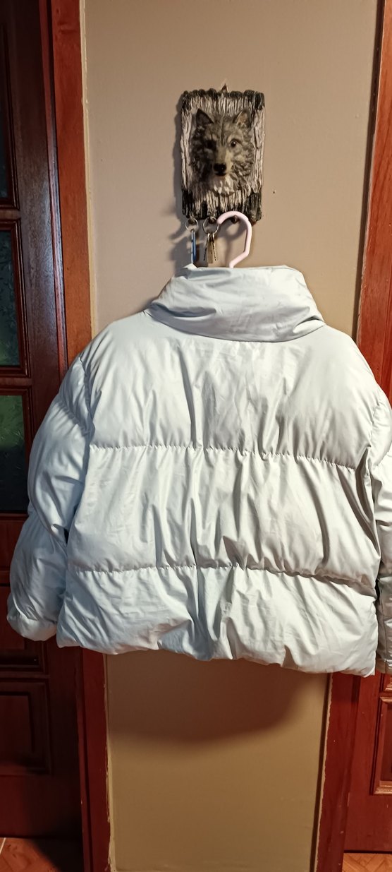 gri Kadın Kışlık Fermuarlı Mont - Görsel 2