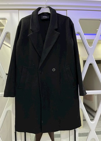 Siyah Çift Düğmeli Kaban - Görsel 3