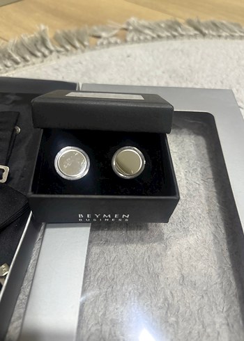 Beymen Business Damat Kuşağı Papyonu ve Kol düğmesi - Görsel 2