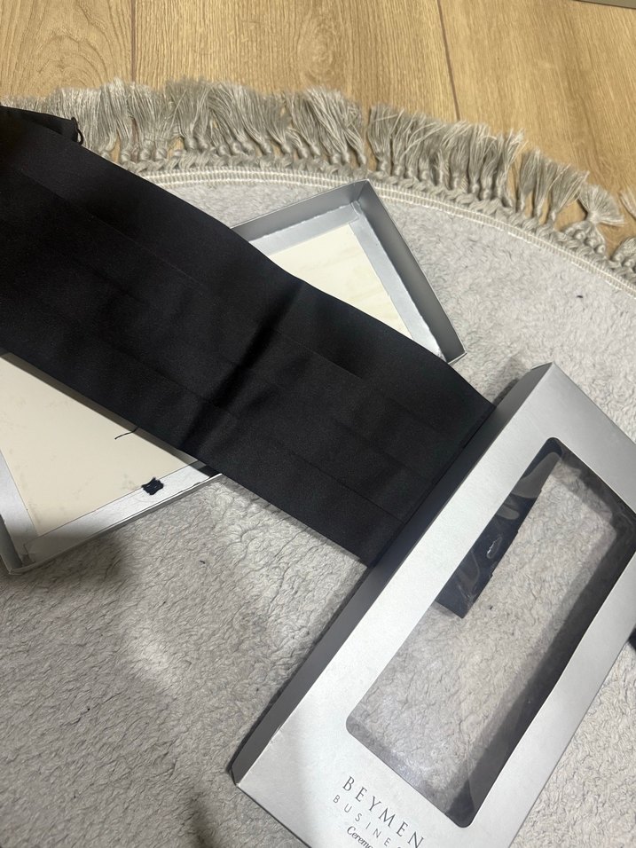 Beymen Business Damat Kuşağı Papyonu ve Kol düğmesi - Görsel 3