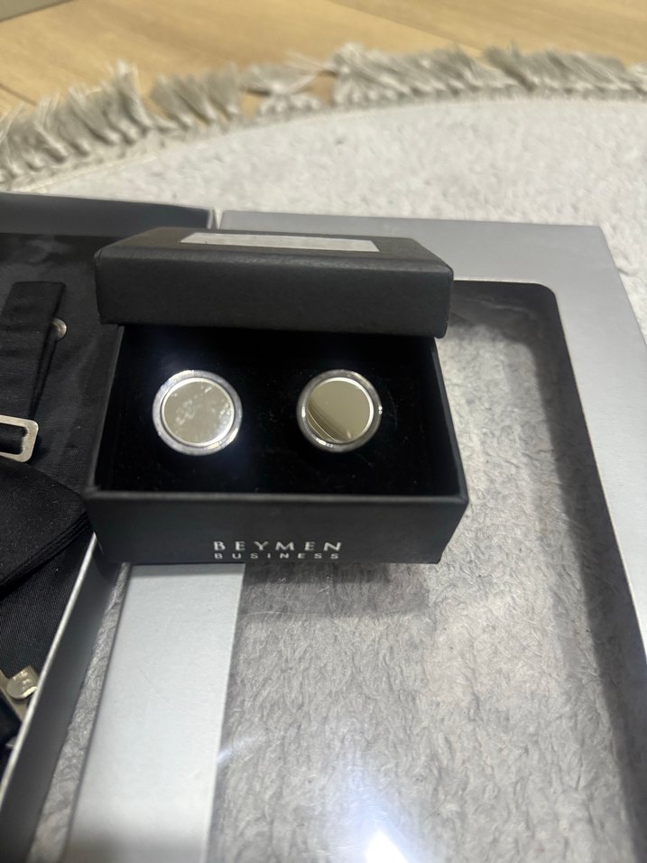 Beymen Business Damat Kuşağı Papyonu ve Kol düğmesi - Görsel 2