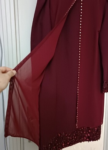 42 Beden Tesettür pantolonlu takım(abiye)