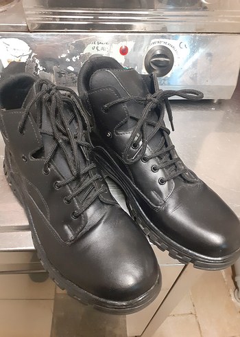 2 ADET DERI Siyah Tokalı Erkek Biker Botları - Görsel 3