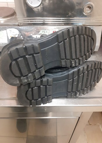 2 ADET DERI Siyah Tokalı Erkek Biker Botları - Görsel 4