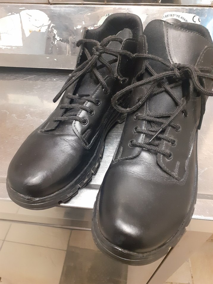 2 ADET DERI Siyah Tokalı Erkek Biker Botları - Görsel 2