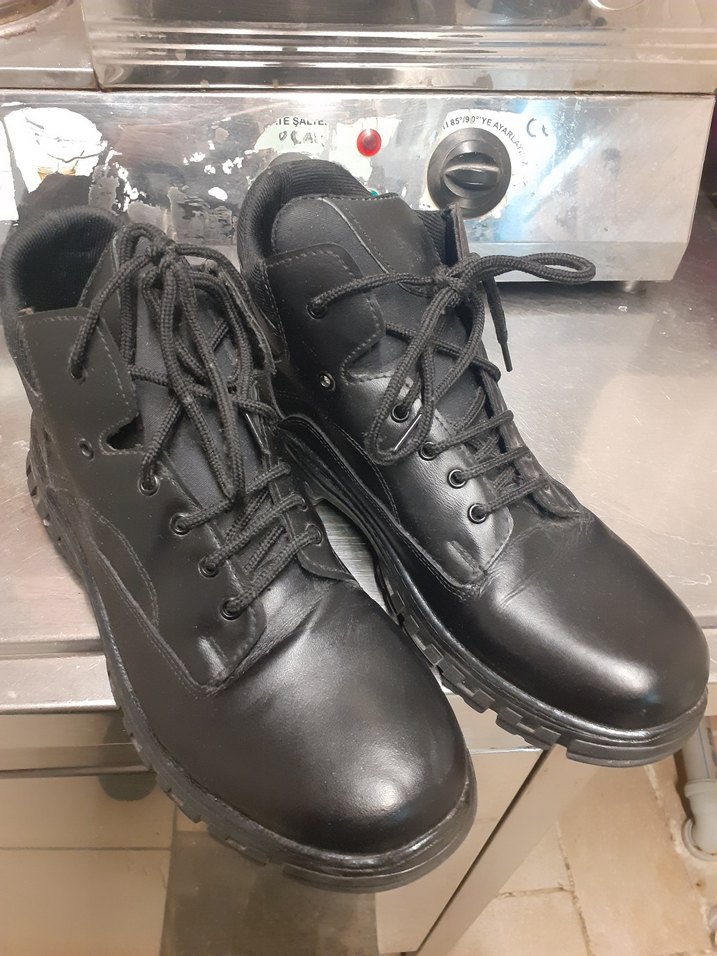 2 ADET DERI Siyah Tokalı Erkek Biker Botları - Görsel 3