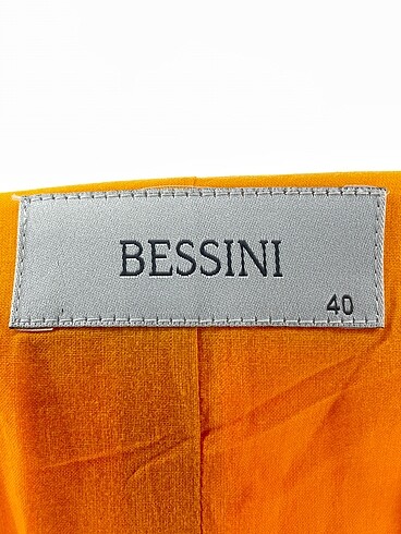 40 Beden sarı Renk Bessini Ceket %70 İndirimli.