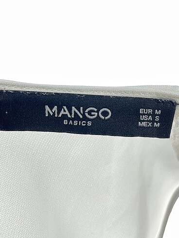 m Beden beyaz Renk Mango Bluz %70 İndirimli.