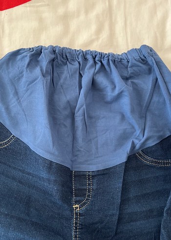 Koyu Mavi Hamile Kot Pantolon - Görsel 2