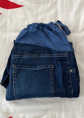 Koyu Mavi Hamile Kot Pantolon - Görsel 3