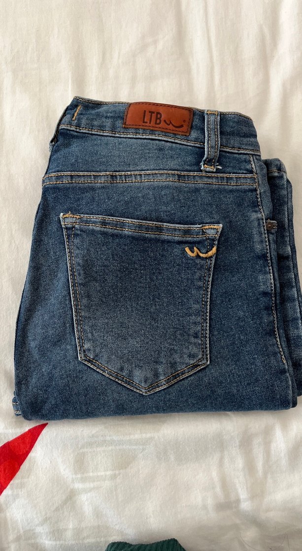 Gevşek Kesim Midi Boy Kadın Kot Pantolon - Görsel 2