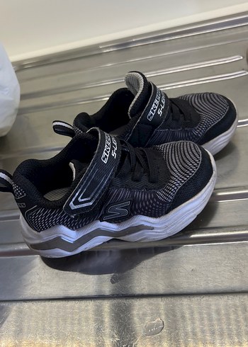 Sheinside Skechers S-Lights Erkek Çocuk Siyah Spor Ayakkabı