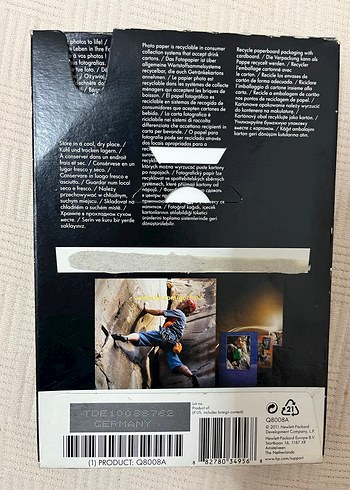 Hp HP Advanced Fotoğraf Kağıdı 10x15 cm 60 Sayfa