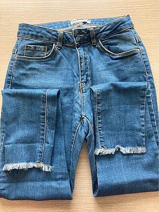 Kot pantolon mavi koton marka kusursuz