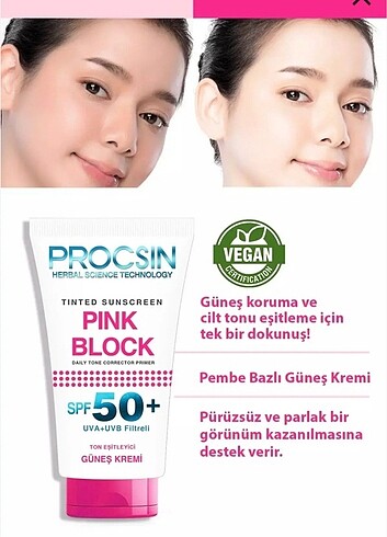 Procsin Procsin pink block güneş kremi 
