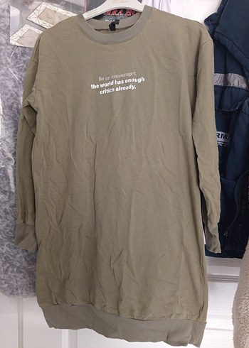 Uzun Kollu, Baskılı Kadın Sweatshirt - Görsel 2