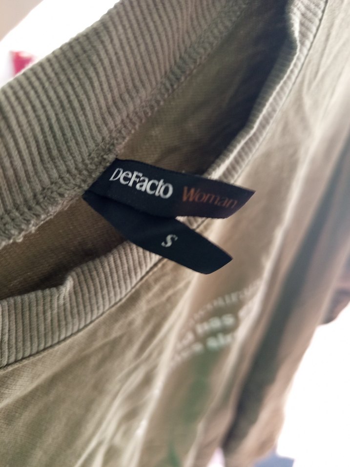 Uzun Kollu, Baskılı Kadın Sweatshirt - Görsel 3