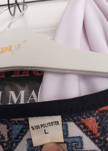 Bohem Desenli Uzun Örme Kadın Elbise - Görsel 2