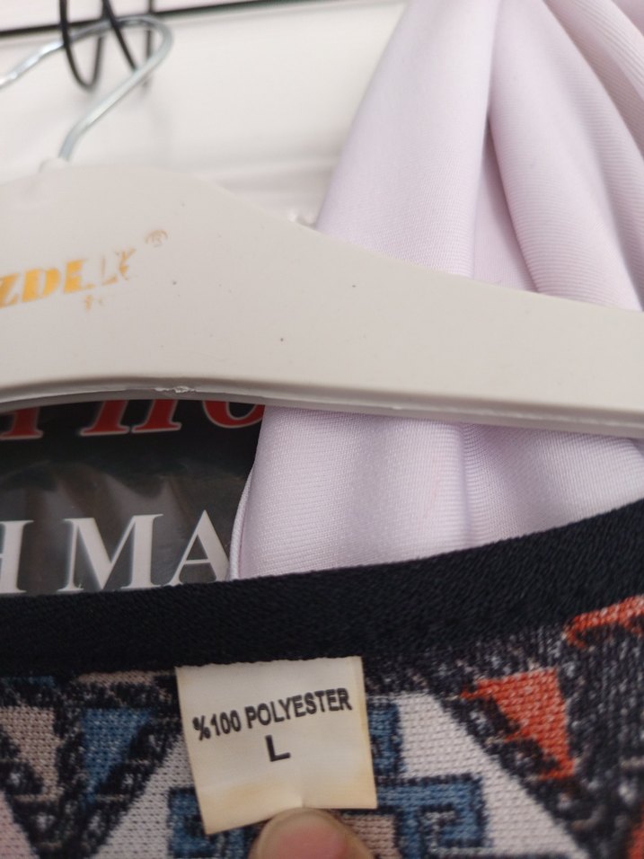 Bohem Desenli Uzun Örme Kadın Elbise - Görsel 2