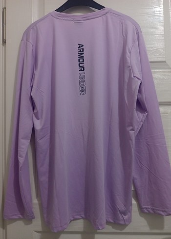 Mor Uzun Kollu Kadın Tişört - Görsel 3