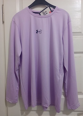 Mor Uzun Kollu Kadın Tişört - Görsel 4