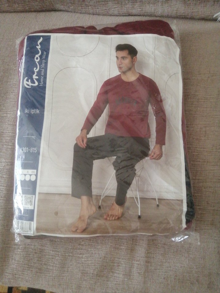 Erkek Uzun Kollu Rahat Pijama Takımı - Görsel 5