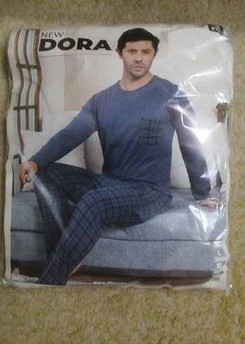 Ekoseli Cep detaylı  Pijama Takımı Uzun Kollu - Görsel 2