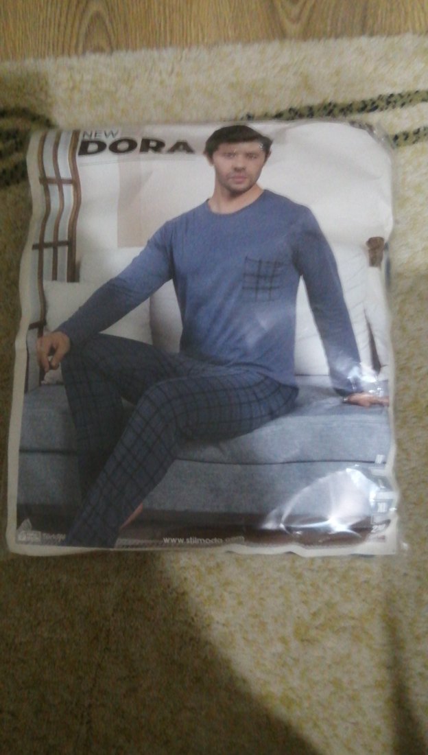 Ekoseli Cep detaylı  Pijama Takımı Uzun Kollu - Görsel 3