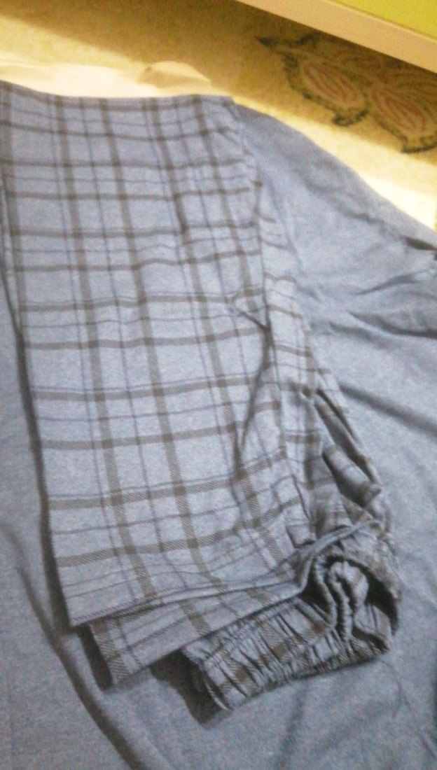 Ekoseli Cep detaylı  Pijama Takımı Uzun Kollu - Görsel 5