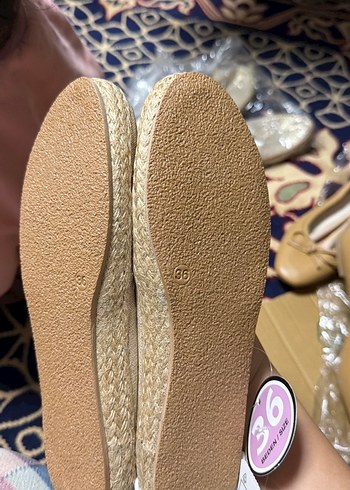 Altın Renk Kadın Dolgu Topuk Espadril - Görsel 2