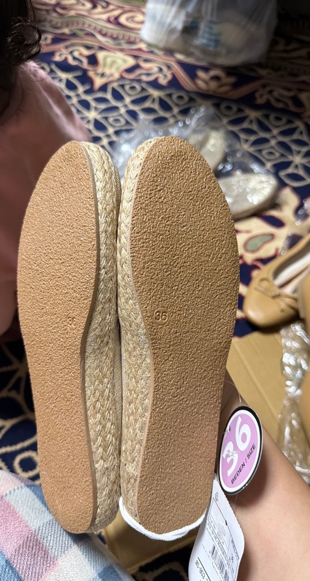 Altın Renk Kadın Dolgu Topuk Espadril - Görsel 2