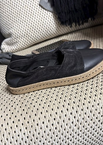 Siyah Dolgu Topuklu Kadın Espadril - Görsel 2