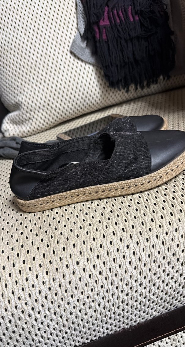 Siyah Dolgu Topuklu Kadın Espadril - Görsel 2