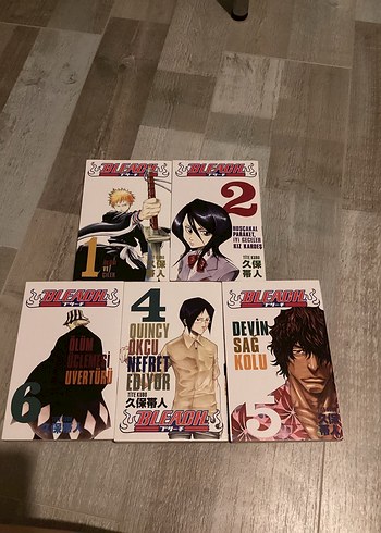 Bleach Manga 1-2-3-5-6.Cilt