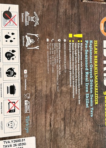 Dökme Demir Siyah Tava - Görsel 4