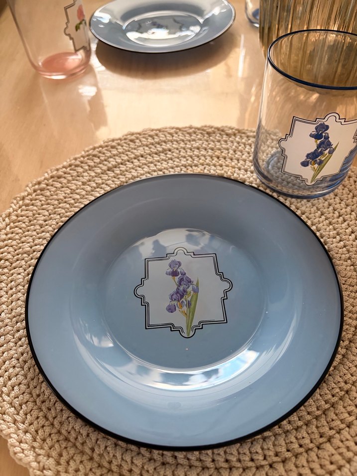 Pastel Renkli Çoklu Tabak ve Bardak Seti - Görsel 3