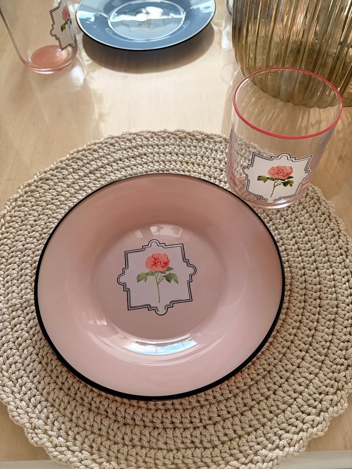 Pastel Renkli Çoklu Tabak ve Bardak Seti - Görsel 4