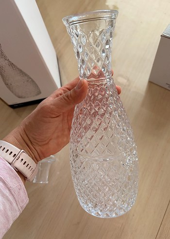 English Home Beyaz Gri Vazo - Görsel 4