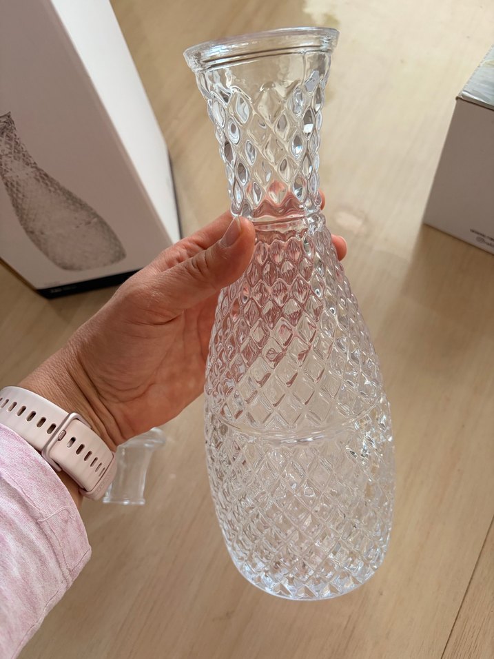 English Home Beyaz Gri Vazo - Görsel 4