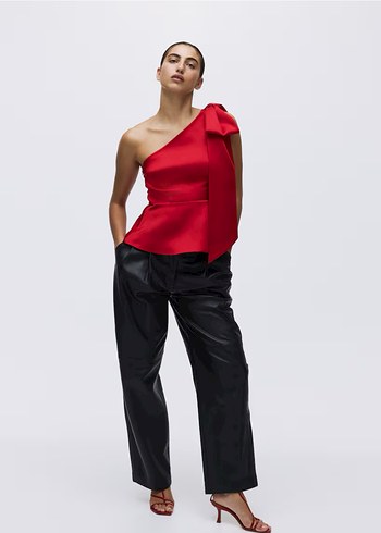 H&M bej fiyonklu bluz - Görsel 7