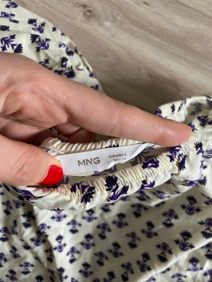 Tek omuz mango bluz - Görsel 4