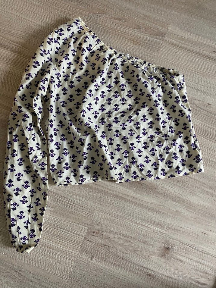 Tek omuz mango bluz - Görsel 2