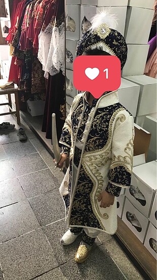 8 Yaş Beden beyaz Renk 7-8 YAŞ SÜNNET KOSTÜMÜ