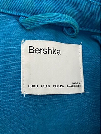 Bershka mavi crop ceket