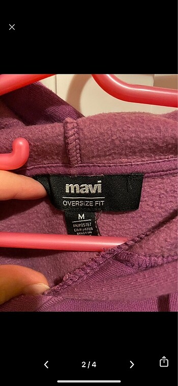 Mavi Jeans Mavi Mor Sweatshirt