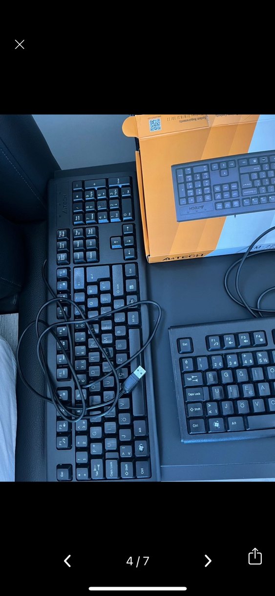 Siyah Kablolu Standart Klavye - Görsel 3